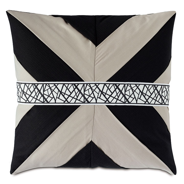 Maddox Mitered Pleat Decorative Pillow