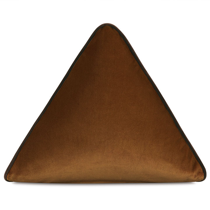 Uma Pyramid Decorative Pillow in Gold