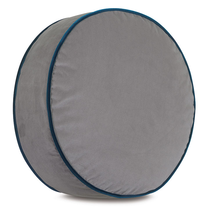 Uma Tambourine Decorative Pillow in Gray