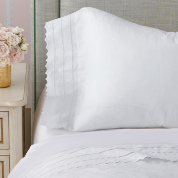 Harper White luxury bedding collection