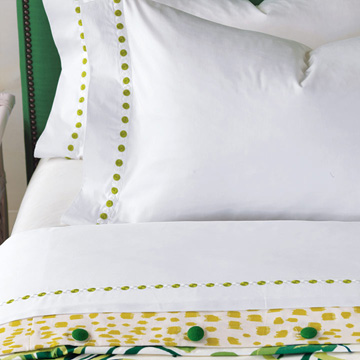 Tivoli Lime luxury bedding collection