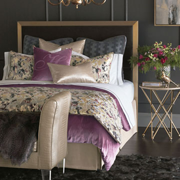 Valentina - bedding,glam bedding,gold,glam,glamorous,glam bedding,gold bedding,purple,purple glam bedding,glam purple bedding,