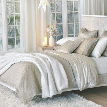 Champagne Sparkle luxury bedding collection
