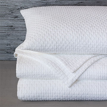 Albany - bedding, washable, convenient, practical, coverlet, sham, pillow, matelasse, textured, 100% cotton, white, neutral, natural, organic, cozy, throw, bed, luxury, waffle, ivory, modern, contemporary, scandi, coastal, high-quality, high-end, long staple, layer, layering