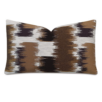 Shea Woven Decorative Pillow In Chocolate