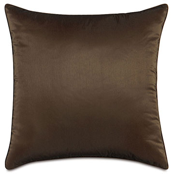 Freda Taffeta Decorative Pillow in Chocolate