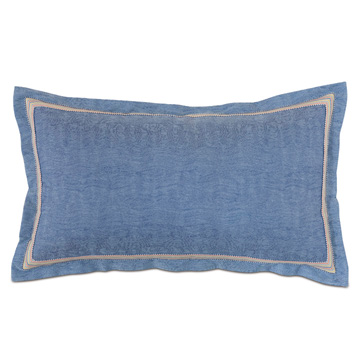 Paloma Woven King Sham In Blue
