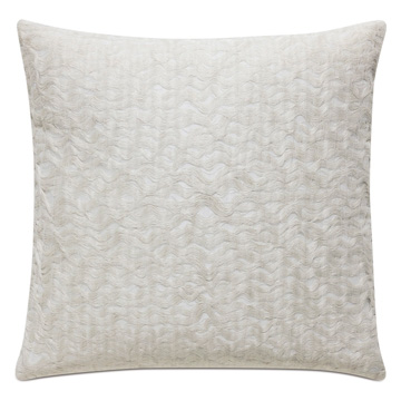 Naomi Textured Accent Pillow In Ivory