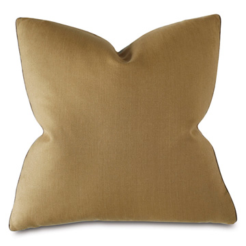 Castle Linen Decorative Pillow In Gold