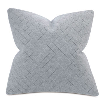 Brera Diagonal Tailor Tacks Decorative Pillow In Gray
