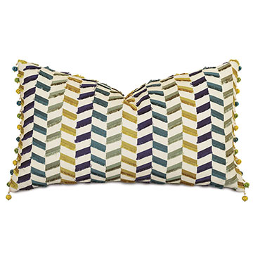 Claire Ball Trim Decorative Pillow