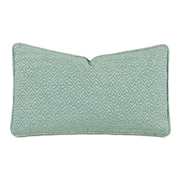 Nigel Greek Key Decorative Pillow in Celadon