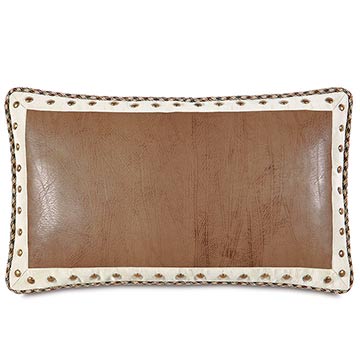 Aiden Faux Leather Decorative Pillow