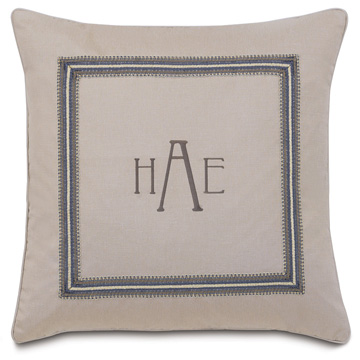 Amal Monogram Decorative Pillow