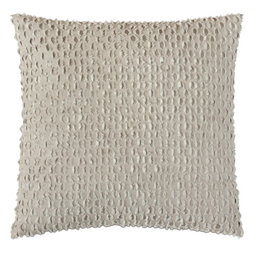 Evangeline Textured Accent Pillow In Taupe