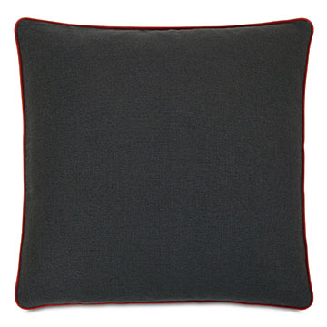 Connery Velvet Trim Decorative Pillow