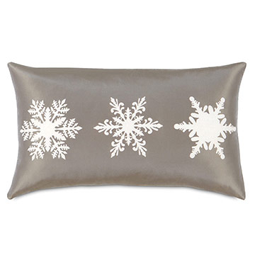 Dreamsicle Snowflakes Decorative Pillow
