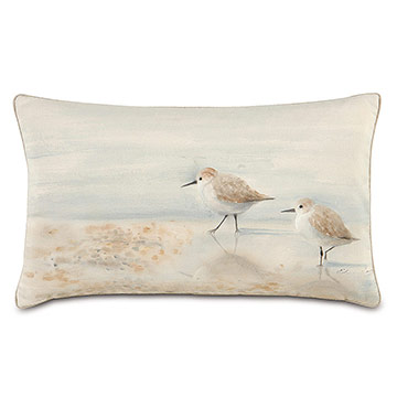 Shell Handpainted Decorative Pillow