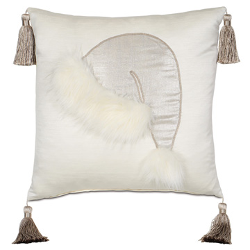 Santa Faux Fur Decorative Pillow