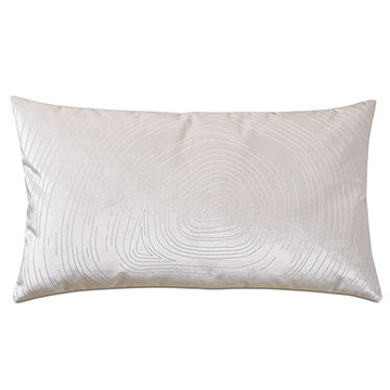 Geode Lasercut Decorative Pillow in Snow