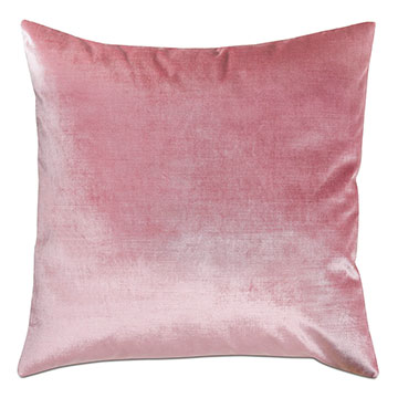 Geode Velvet Decorative Pillow in Rose Quartz
