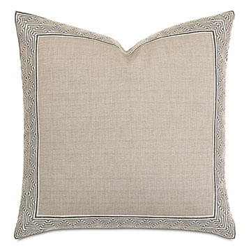 Carmel Mitered Border Decorative Pillow 