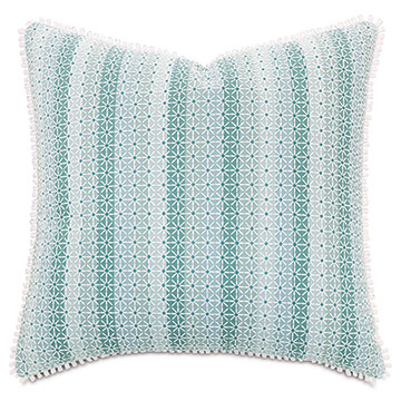 Laguna Embroidered Decorative Pillow
