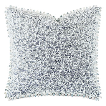Montecito Beaded Trim Decorative Pillow