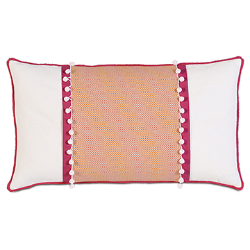 Taylor Ball Trim Decorative Pillow