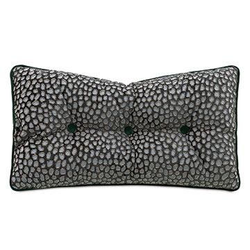 Esmeralda Button-Tufted Decorative Pillow