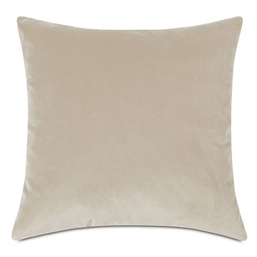 Plush Velvet Decorative Pillow In Sea Salt