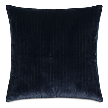 Brock Velvet Decorative Pillow In Indigo