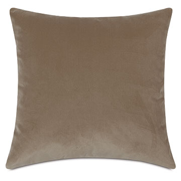 Uma Velvet Decorative Pillow In Khaki