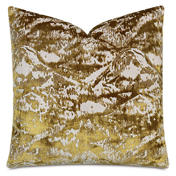Brioche Decorative Pillow In Mustard