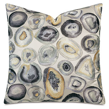 OPAL DECORATIVE PILLOW IN GRAY