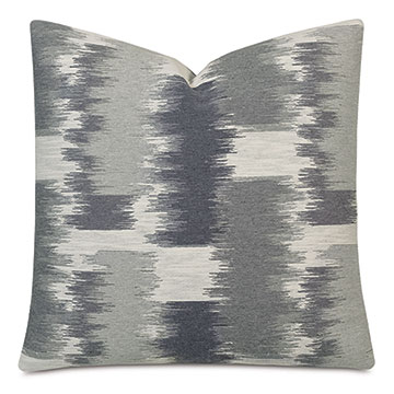 Shea Woven Decorative Pillow in Charcoal