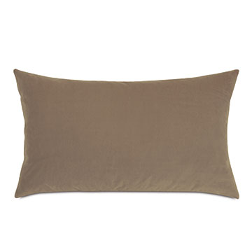 Uma Velvet Decorative Pillow In Khaki