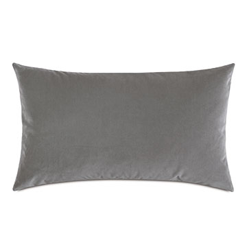 Uma Velvet Decorative Pillow In Gray