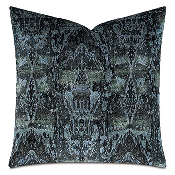 Chaucer Velvet Decorative Pillow in Emerald