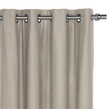 Breeze Linen Curtain Panel in Stone