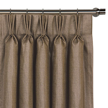 Meridian Woven Curtain Panel in Mocha