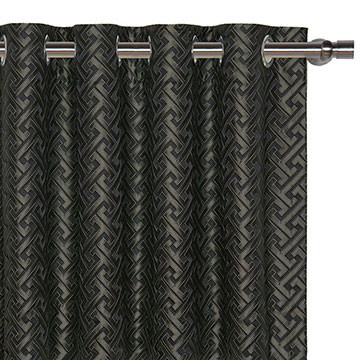 Roscoe Graphite Curtain Panel
