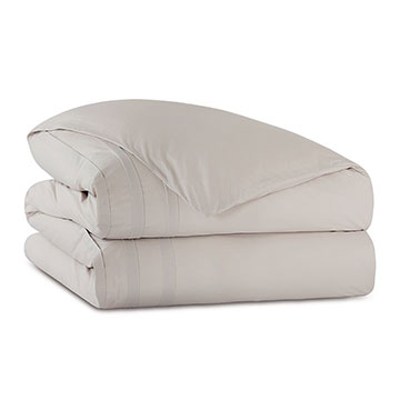 Vail Percale Duvet Cover In Bisque