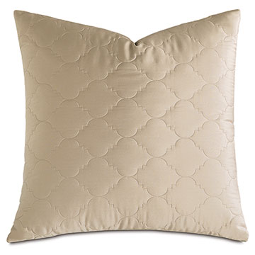 Viola Quilted Euro Sham in Sable