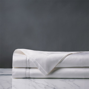 Lusso Sateen Flat Sheet in White