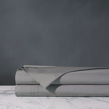 Vail Percale Flat Sheet In Heather