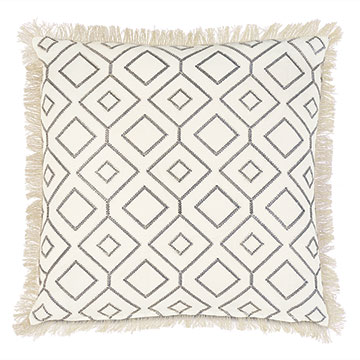 Freya Embroidered Decorative Pillow