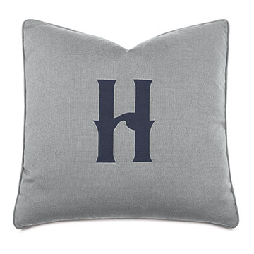 Higgins Monogram Decorative Pillow
