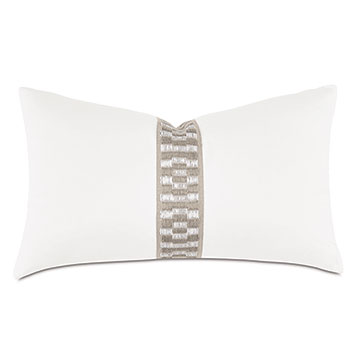 Junonia Embroidered Oblong Decorative Pillow