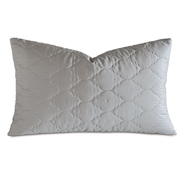 Viola Quilted King Sham in Dove